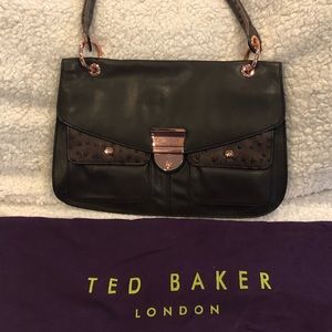 Ted Baker black/brown leather bag